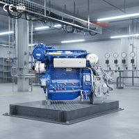 Moteur marin Weichai WD12 WD10 WP12 WP13 300HP 350HP 375HP 400HP 250HP 450HP 550 HP 500HP 4 temps refroidi par eau pour bateau