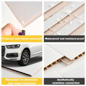 แผ่นพลาสติกพีวีซีตกแต่งกันน้ำกันความชื้นติดตั้งเร็วทนต่อแรงดันพลาสติกฝ้าเพดาน - Product Image 5