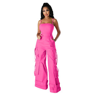 Tuta Intera Sexy da Donna Americana, Moda Femminile, Jumpsuit con Pantaloni Lunghi - Product Image 3