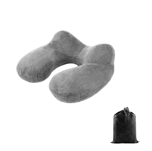 Oreiller de voyage gonflable portable en forme de U avec pompe, rembourrage en PVC, pour avion, train, voiture ou bureau – Vente en gros - Product Image 5