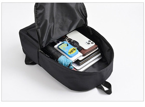 Venta al por mayor barato promocional niños mochila impermeable personalizado estudiante niñas niño negro mochila escolar - Product Image 6