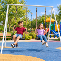 ROPECUBE Nouvelle conception ergonomique en matériau PP, balançoire en forme de U, hauteur réglable, capacité de charge de 400 lb, siège confortable pour enfants et adultes