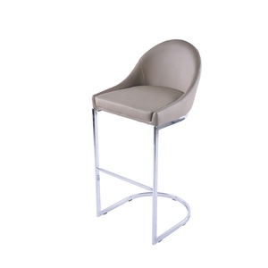 Proveedor Chino muebles de bar barato bajo nuevo bar taburete de cuero de la PU moderno de alta Silla de bar con reposapiés - Product Image 5