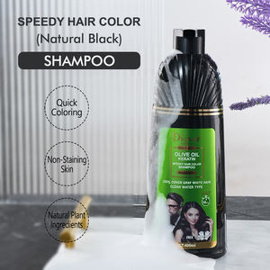 Shampoo Colorante Rapido per Capelli in 2 Tipologie: Nero o Marrone, Colorazione Veloce, Copertura Perfetta al 100% dei Capelli Grigi, Senza Ammoniaca - Product Image 2