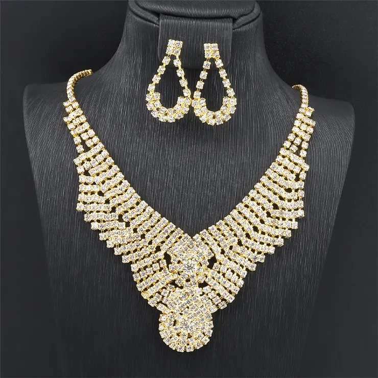 Jxx – ensemble de bijoux en Zircon cubique pour femmes, prix de gros, plaqué or 24K, en laiton de haute qualité