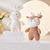 Peluche personnalisée tricotée sur mesure CE CPC, jouet en peluche au crochet personnalisé, éléphant, panda, lapin 18cm, OEM ODM, logo personnalisé