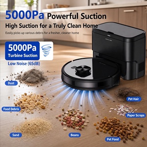Robot Vacuum Cleaner GX7-D with LiDAR Navigation 5000Pa Suction Bagless Self-Emptying Dock App and Voice Control Vacuum - Product Image 2