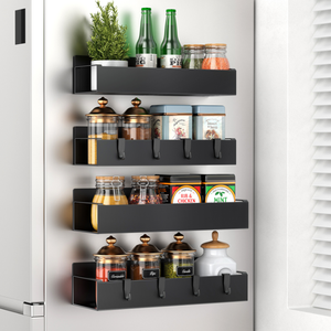 Estante de almacenamiento magnético de metal organizador de especias montado en la <span class=keywords><strong>pared</strong></span> movible de cocina - Product Image 6