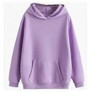 El mejor producto de calidad superior Material interior suave y cómodo en el frente Logo Mangas completas Pullover Sudaderas con capucha elásticas para mujeres - Product Image 1