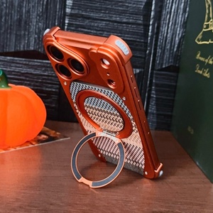 Custodia magnetica con struttura in seta dorata in metallo senza telaio per 360 per <span class=keywords><strong>iPhone</strong></span> 17 <span class=keywords><strong>Pro</strong></span> <span class=keywords><strong>Max</strong></span> / 17 <span class=keywords><strong>Pro</strong></span> copertura di ricarica Wireless - Product Image 4