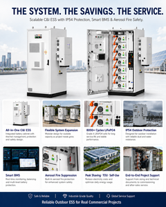 Système de stockage d'énergie industriel hors réseau à batterie lithium 112 kWh BESS pour ferme, village, villa de luxe, consommation autonome - Product Image 5