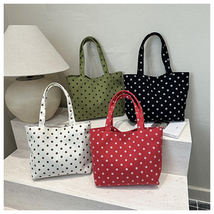 Bolso Tote 2026 de Lona para Mujer, Estilo Coreano Chic, con Estampado de Puntos, Gran Capacidad, Moderno, Versátil, Ligero y Minimalista - Product Image 6