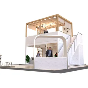 New Arrival Trade Fair Portable modern trade show double deck modular reusable exhibition stand booth manufacturers