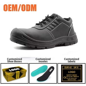 Chaussures <span class=keywords><strong>de</strong></span> <span class=keywords><strong>sécurité</strong></span> Tiger Master, meilleures marques, embout composite, anti-perforation, cuir noir, antidérapantes, résistantes aux acides et aux huiles, noires pour hommes - Product Image 4