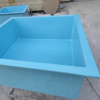 Bassin à poissons en PRV, bassin à carpes koï en PRV pour l'aquaculture, utilisation extérieure, grand bassin à poissons FRPKoi pour l'élevage et la décoration