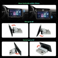 DVD Mobil Android 12 Pemutar Multimedia Mobil 9 Inch untuk Radio Stereo Universal Head Unit Layar Carplay Radio Mobil Android