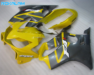 Carénages jaunes et gris pour Honda CBR600 <span class=keywords><strong>F4i</strong></span> 2004 2005 <span class=keywords><strong>2006</strong></span> 2007 Kit carrosserie de moto <span class=keywords><strong>CBR</strong></span> <span class=keywords><strong>600</strong></span> <span class=keywords><strong>F4i</strong></span> 04 05 06 07 Pièces ABS de rechange - Product Image 1
