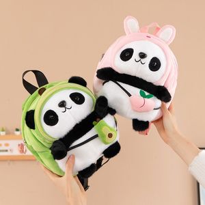 Sac à dos en peluche Panda Botu en gros, nouveau modèle, jouet en peluche pour enfants, sac à dos de dessin animé porte-bonheur, animal en coton rembourré pour enfants - Product Image 5