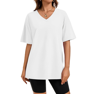 <span class=keywords><strong>T</strong></span>-<span class=keywords><strong>shirt</strong></span> oversize pour <span class=keywords><strong>femme</strong></span>, <span class=keywords><strong>col</strong></span> en <span class=keywords><strong>V</strong></span>, <span class=keywords><strong>t</strong></span>-shirts graphiques personnalisés, coupe ample, hauts d'é<span class=keywords><strong>t</strong></span>é, <span class=keywords><strong>t</strong></span>-<span class=keywords><strong>shirt</strong></span> en <span class=keywords><strong>coton</strong></span> décontracté - Product Image 5