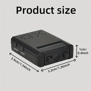 Mini caméra portable HD 1080P avec 180° de vue °   Objectif rotatif réglable, vision nocturne, webcam PC, enregistreur de sécurité domestique compact - Product Image 3