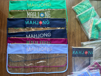 Tas Mahjong PVC Transparan Tahan Air Mewah dan Awet, Kotak Organizer untuk Set Mahjong Amerika, Kantong Perjalanan untuk Ubin Mahjong Amerika