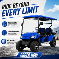 Voiturette de golf électrique 6 places UCJD-DH-14, buggy de golf personnalisé, fabricant OEM pour le transport en station balnéaire et à l'hôtel