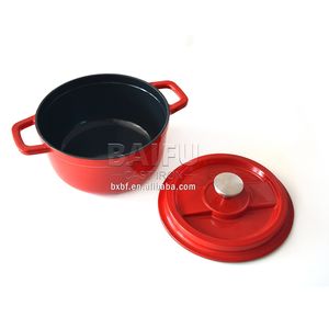 Casserole <span class=keywords><strong>en</strong></span> <span class=keywords><strong>fonte</strong></span> émaillée avec couvercle <span class=keywords><strong>en</strong></span> <span class=keywords><strong>fonte</strong></span> émaillée, Casserole de four néerlandais avec bec verseur - Product Image 3