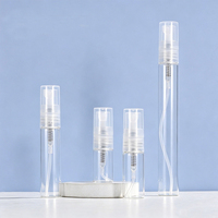 Flacons en verre transparents pour échantillons de parfum 2ml, 3ml, 5ml, flacons vaporisateurs 5ml, format voyage