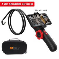 Nouvelle caméra d'inspection vidéo endoscopique articulée UW18 Android iOS 1080P, 8,5 mm, 6,0 mm, objectif souple, câble souple, double caméra