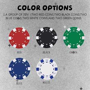 Set di 10 Fiches da Poker Personalizzate OEM ODM in ABS con Foto, Souvenir per Matrimoni e Feste, Multicolore - Product Image 3
