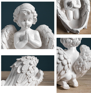 Eco-Friendly <strong>Resin</strong> Praying <strong>Angel</strong> Statue Elegant Religious <strong>Figurine</strong> for Home/Church Decor Inspirational Gift for Christians - Product Image 3