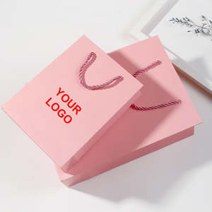 Custom Pink Luxury Clothing Garment <strong>Paper</strong> <strong>Bags</strong> <strong>With</strong> Your Own <strong>Logo</strong> Handles Retail Promotional Shopping Gift <strong>Paper</strong> Packaging <strong>Bag</strong> - Product Image 3
