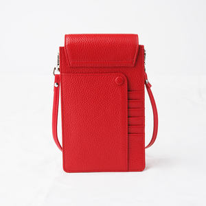 Sacs de téléphone portable en cuir véritable, étui de téléphone avec longue poignée pour les femmes sac de téléphone à bandoulière Titulaire de la carte - Product Image 4