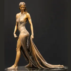 Estatua personalizada de tamaño real de Benjamín Victor, estatua femenina hermosa y famosa de la señora De Shalott