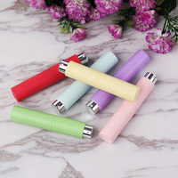 Flacon de parfum rotatif portable 10 ml en ABS et verre, vide, rechargeable, avec pompe à pression, pour sérum de soin de la peau, personnalisable avec logo