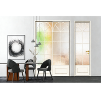 Porte coulissante en verre, cadre en alliage titane-magnésium, double vitrage trempé, étanche, antivol, chambre, appartement, extérieur