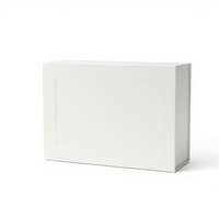 Caja de Regalo Magnética, Cartón Texturizado Reciclable, Cierre Magnético Rígido Blanco, Embalaje con Tapa Abatible, Laminación Mate