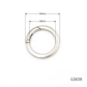 metal spring ring supplier nickel metal gate ring spring o ring clasp