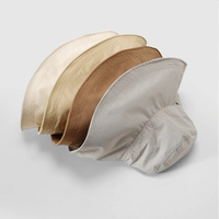 Chapeau Bob Uni à Large Bord avec Cordon de Serrage, Coupe-Vent, Pliable, Protection Solaire Extérieure, Casquette de Pêcheur, Vente en Gros, Logo Personnalisé