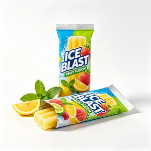 Sacs personnalisés imprimés scellés au dos pour barres glacées, emballage souple anti-givre pour aliments surgelés, vente en gros - Product Image 4