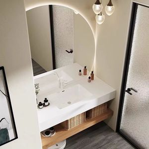 Miroir LED étanche suspendu lavabo vanité marbre armoire maison meubles mural appartement moderne - Product Image 1