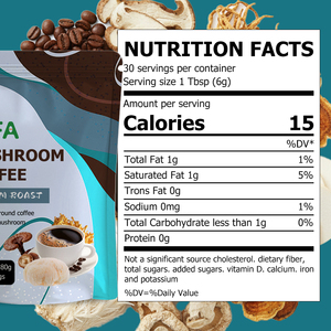 OEM ODM Mushroom Coffee Powder with Coffee Cordyceps Sinensis Support Immune Defense Energy Booster Enhance Recovery - Product Image 2