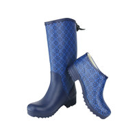 Fabricant Impression personnalisée Bottes de pluie imperméables à la cheville antidérapantes à la hauteur des genoux en caoutchouc pour l'hiver, l'automne et l'été
