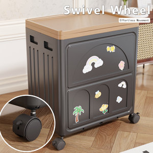 Contenedores <span class=keywords><strong>de</strong></span> Almacenamiento Plegables Ecológicos <span class=keywords><strong>de</strong></span> Gran Capacidad con Tapa y Ruedas para <span class=keywords><strong>Alimentos</strong></span>, Contenedores <span class=keywords><strong>de</strong></span> Plástico y Organización del Hogar - Product Image 4