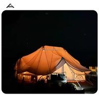Grande yourte mongole, tente de camping en plein air épaisse, coupe-vent et imperméable, tente dôme rétro personnalisée
