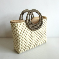 Sac De Plage-Bolso De mano con asa redonda para mujer, cartera elegante De gran capacidad para verano