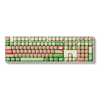 Akko Watermelon Keycap Set 5-side Dye Sub Custom PBT Keycaps Language MOG Green Keycaps
