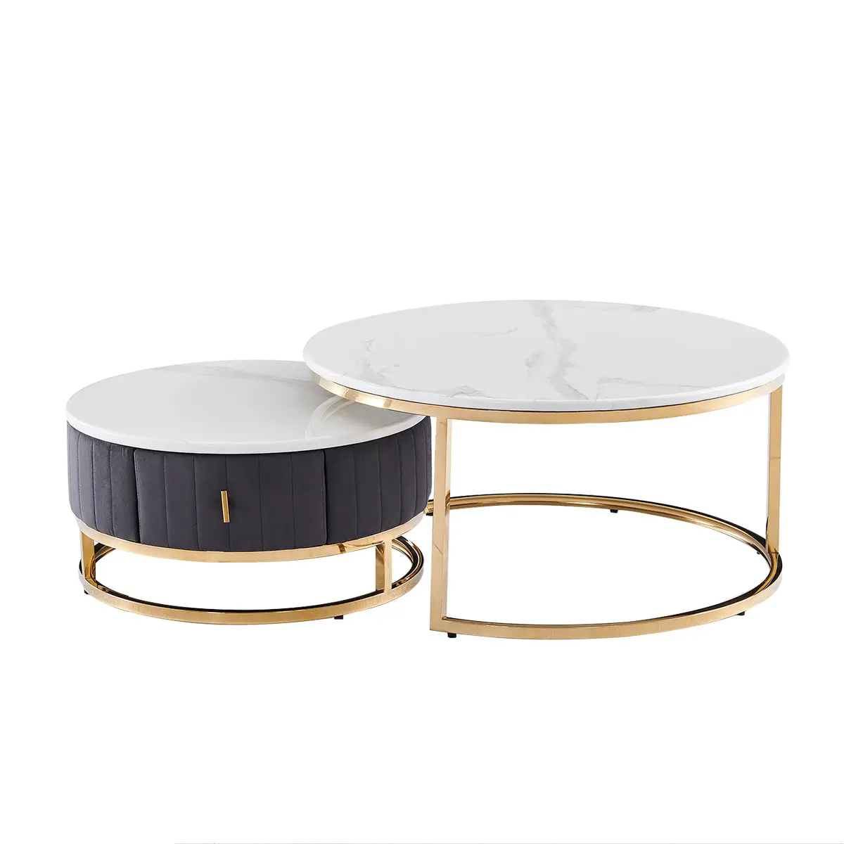 Nordic Modern Luxus Design Wohnzimmer möbel Marmor runde Kombination aus modernen einfachen Couch tisch Wohnzimmer Tisch