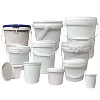 Plastic Bucket with Lid Handles, Food Grade, Safe Paint