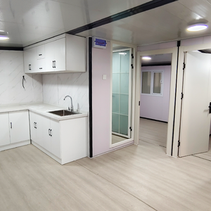 Maison conteneur moderne <span class=keywords><strong>de</strong></span> luxe extensible avec portes vitrées panoramiques, maison modulaire préfabriquée, <span class=keywords><strong>studio</strong></span> pliable, mini-maison - Product Image 3